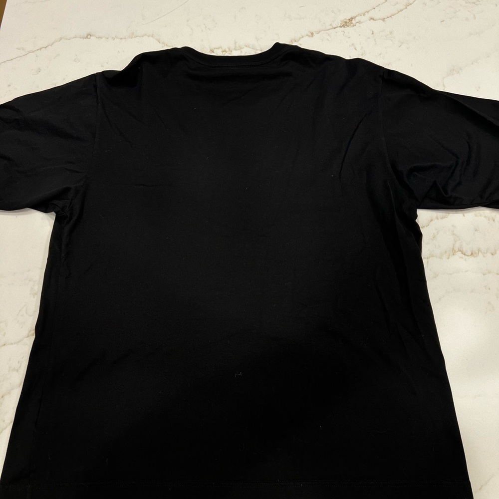 Dolce & Gabbana Black Long Sleeve Tee with Gold Logo - Picture 3 of 4